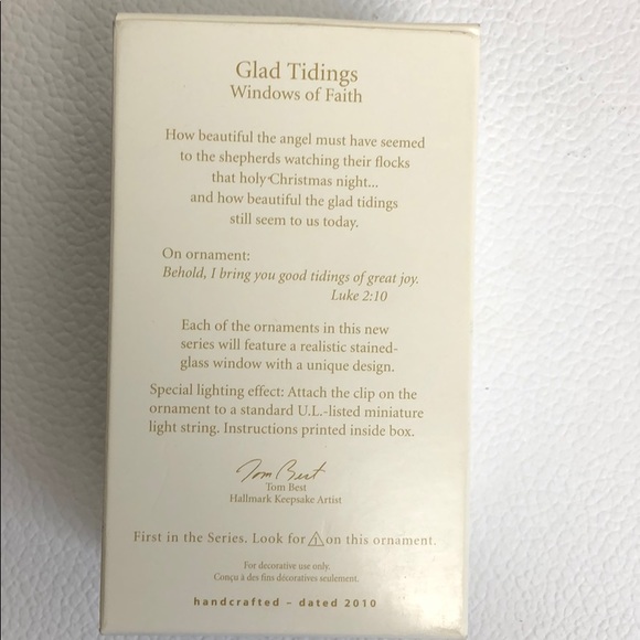Glad Tidings Windows is Faith Hallmark Ornament - Picture 2 of 7